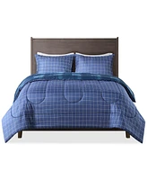 Jla Home Leo 3-Pc Reversible Plaid Comforter Set, Created for Macy's