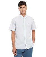 Tommy Hilfiger Men's Textured Short Sleeve Button-Down Shirt