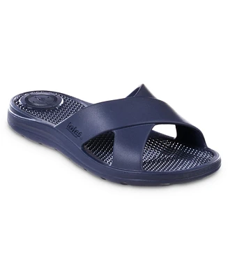 Totes Women's Molded Cross Slide Sandals with Everywear