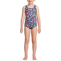 Lands' End Girls Slim Chlorine Resistant One Piece Upf 50 Swimsuit