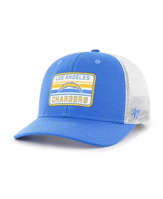 Men's '47 Brand Powder Blue, White Los Angeles Chargers Drifter Adjustable Trucker Hat