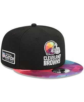 Men's New Era Black Cleveland Browns 2023 Nfl Crucial Catch 9FIFTY Snapback Hat