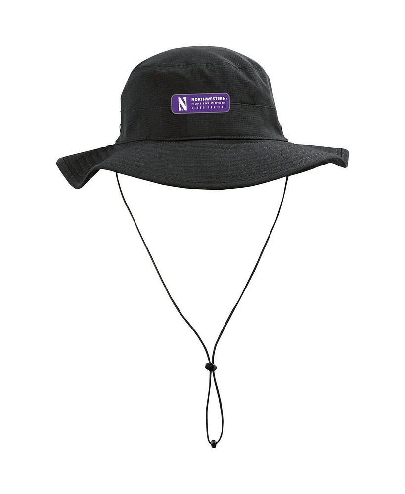 Men's Under Armour Black Northwestern Wildcats Performance Boonie Bucket Hat