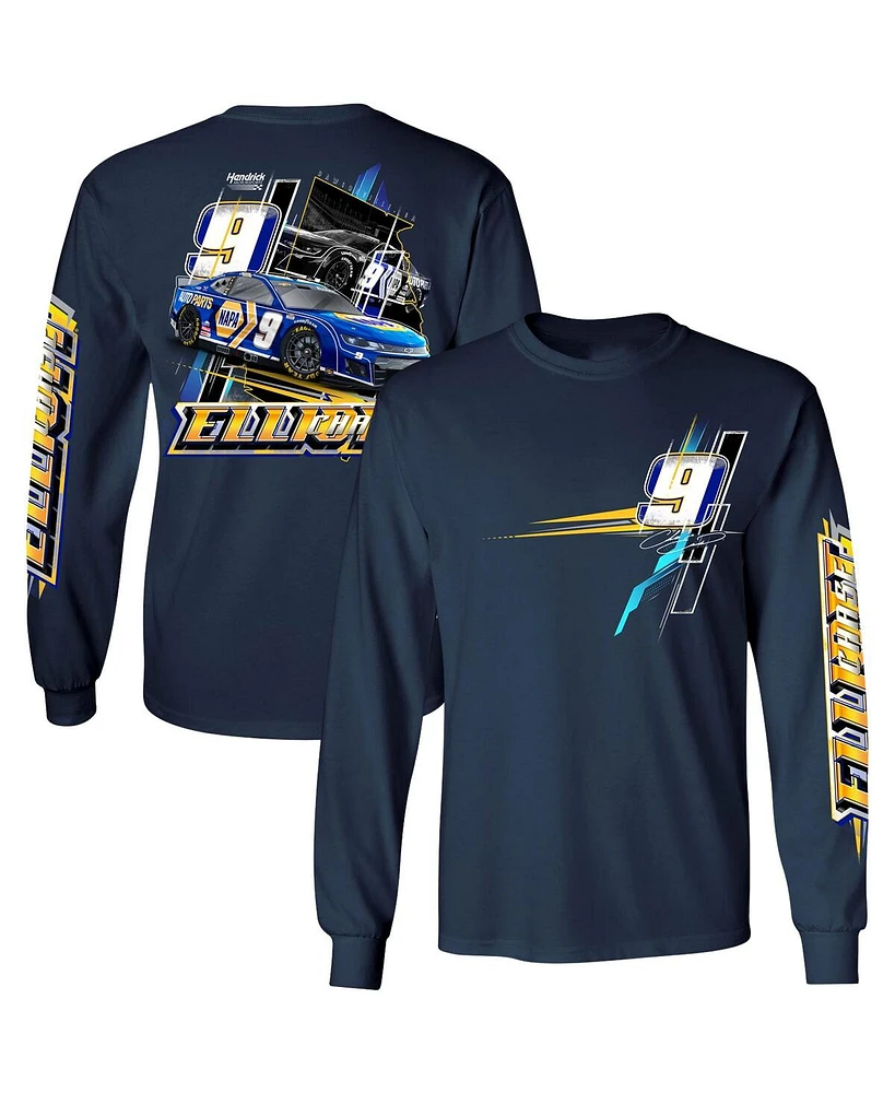 Men's Hendrick Motorsports Team Collection Navy Chase Elliott Car Long Sleeve T-shirt