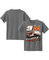 Big Boys Hendrick Motorsports Team Collection Heather Charcoal Chase Elliott Hooters Car T-shirt