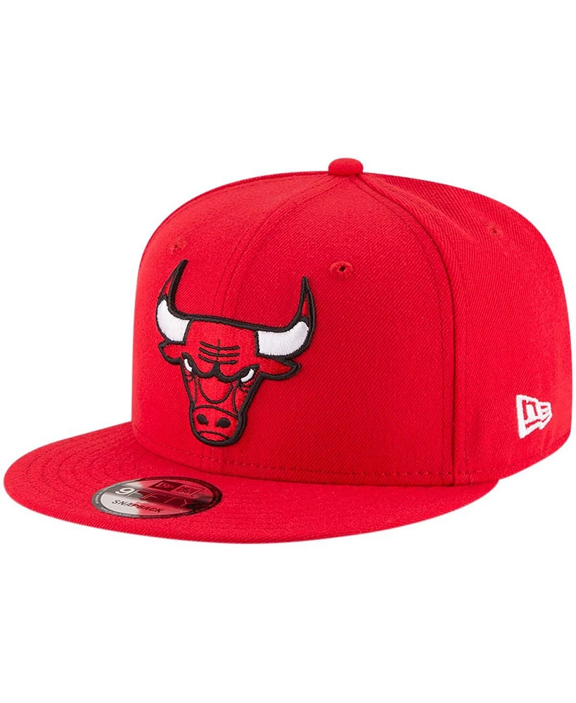 Men's New Era Chicago Bulls Official Team Color 9FIFTY Snapback Hat