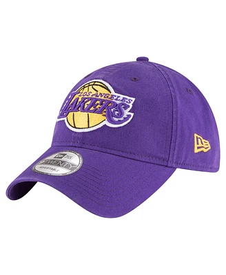 Men's New Era Purple Los Angeles Lakers Team 2.0 9TWENTY Adjustable Hat