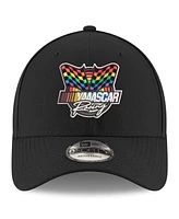 Men's New Era Black Nascar Yaaascar Pride 9FORTY Snapback Adjustable Hat