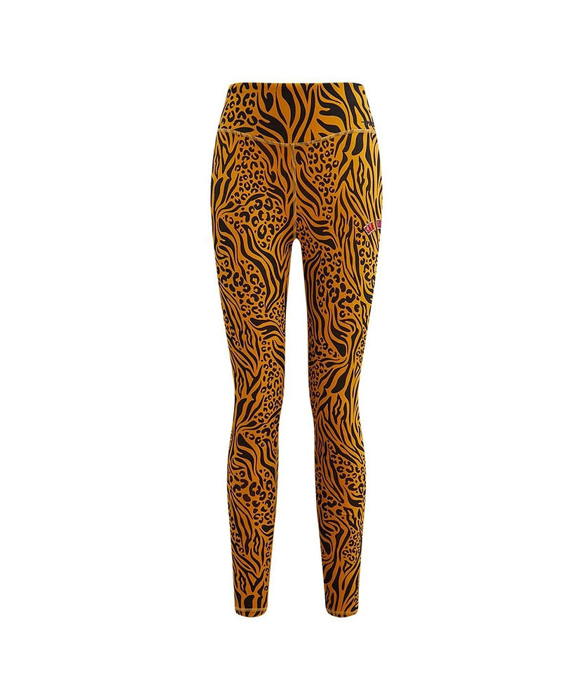 Women's Pro Standard Brown San Francisco 49ers Animal Print Leggings