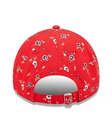 Women's New Era Red New England Patriots Floral 9TWENTY Adjustable Hat