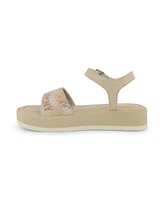 Dkny Little and Big Girls Lottie Marina Logo Sandals