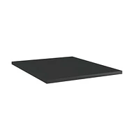 Bookshelf Boards pcs High Gloss Black 15.7"x19.7"x0.6" Engineered Wood