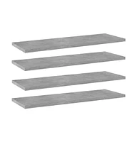Bookshelf Boards pcs Concrete Gray 23.6"x7.9"x0.6" Engineered Wood