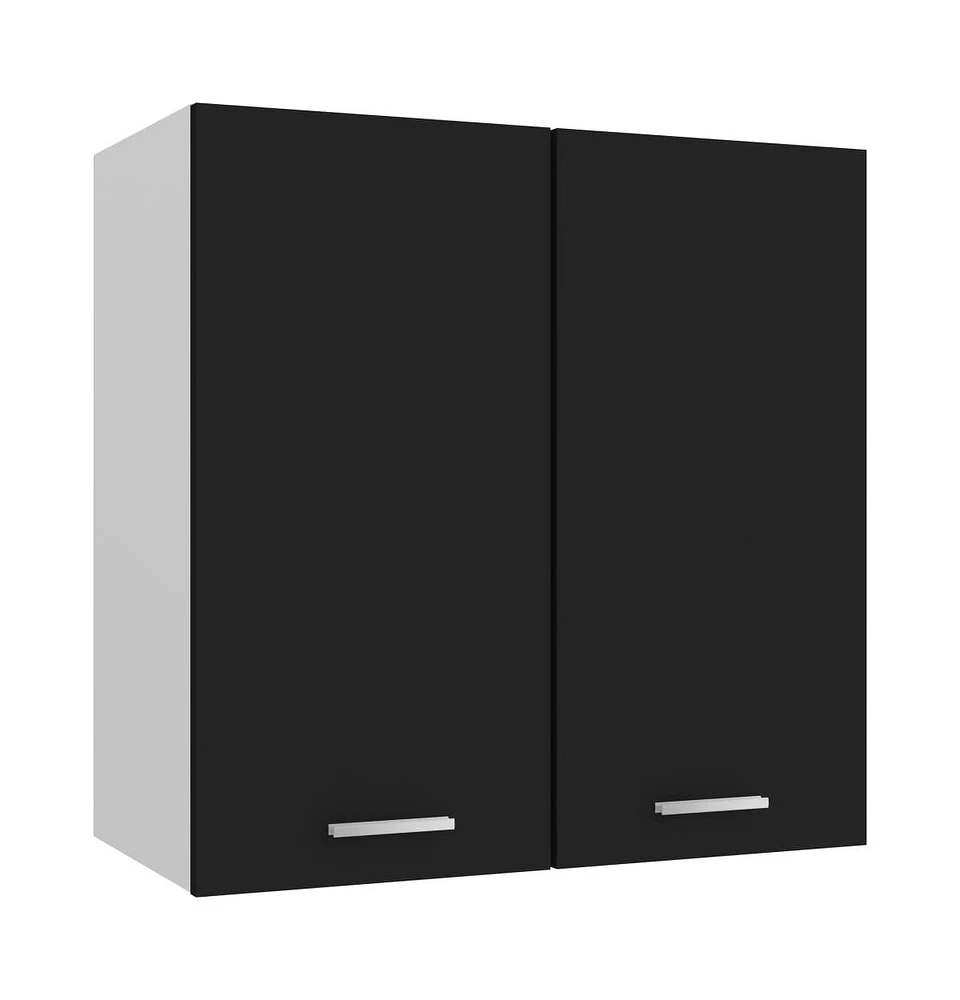 Hanging Cabinet Black 23.6"x12.2"x23.6" Engineered Wood