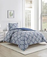 Sunham Danica Blue 3-Pc. Comforter Set, Exclusively at Macy's