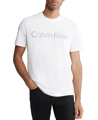 Calvin Klein Men's Short Sleeve Crewneck Faded Logo Graphic T-Shirt