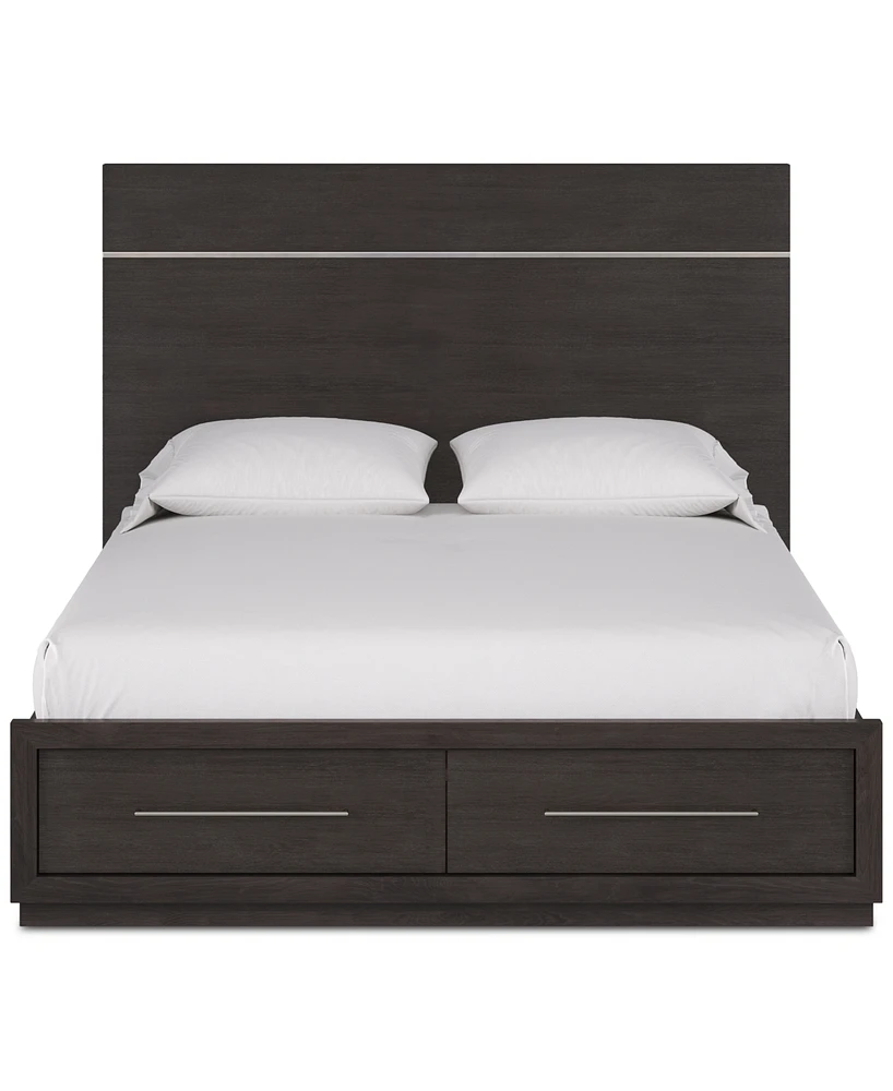 Tivie 3pc Bedroom Set (Full Storage Bed + Chest Nightstand), Created for Macy's