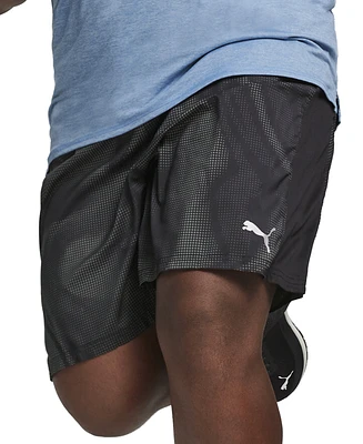 Puma Men's Run Favorite Velocity Patterned Logo Shorts