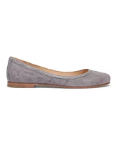 Frye Women's Carson Leather Ballet Flats - Steel Blue