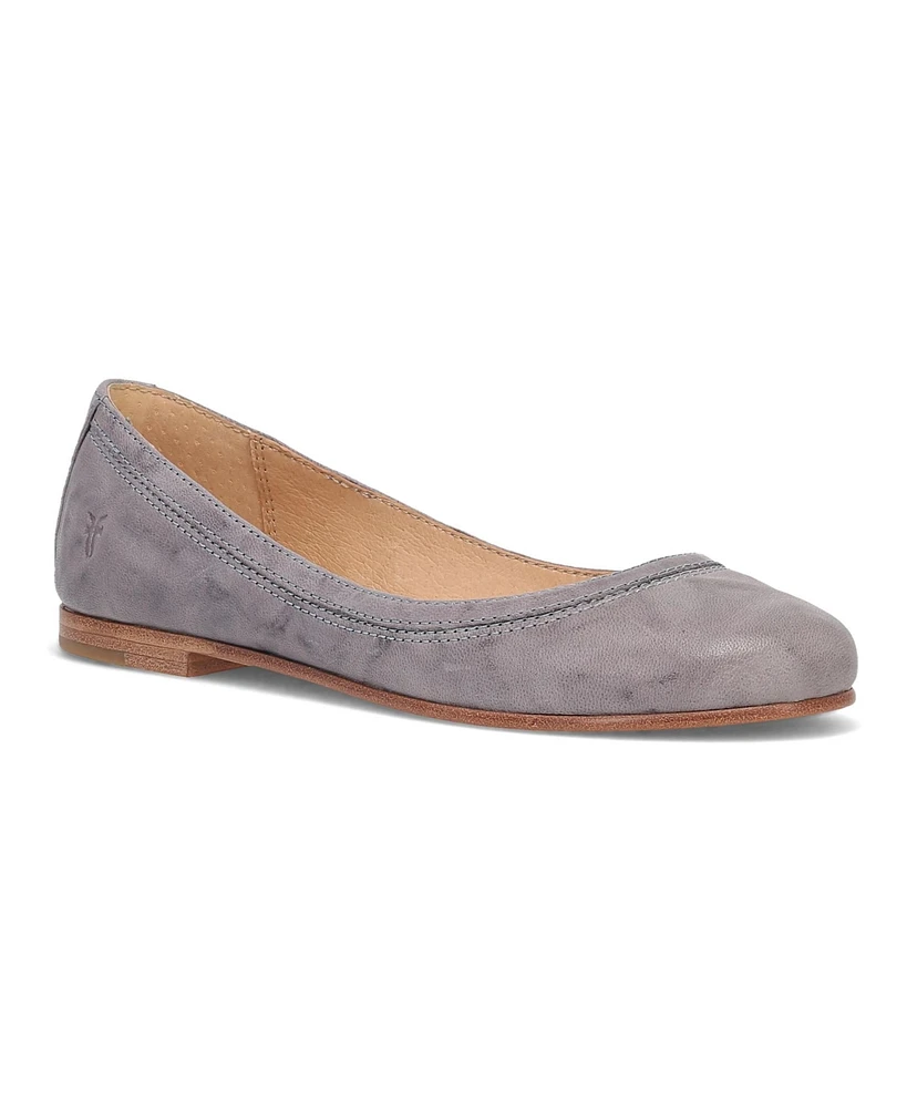 Frye Women's Carson Leather Ballet Flats - Steel Blue