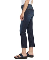 Jag Women's Ruby Mid Rise Straight Cropped Jeans