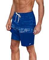 Reebok Men's Quick-Dry Distressed Heather Core Valley 7" Swim Trunks