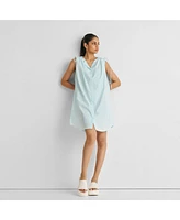 Reistor Women's Shirt dress with Shoulder Tie Details