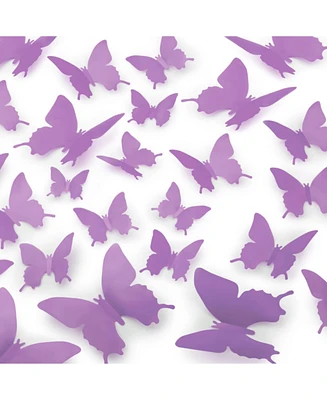 Zulay Kitchen 3D Removable Butterfly Wall Decor with 3 Wing Designs