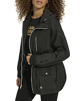 Karl Lagerfeld Women's Hooded Filed Jacket