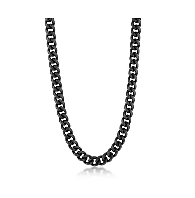 Metallo Stainless Steel 10mm Miami Cuban Chain Necklace