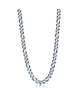 Metallo Stainless Steel Figaro Chain Necklace