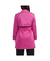 Ellen Tracy Women's Cinched Waist Gillet Trench Coat