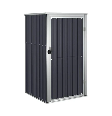 Garden Tool Shed Anthracite 34.6"x35"x63.4" Galvanized Steel