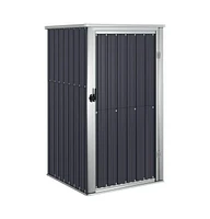 Garden Tool Shed Anthracite 34.6"x35"x63.4" Galvanized Steel