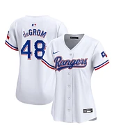 Women's Nike Jacob deGrom White Texas Rangers Home Limited Player Jersey