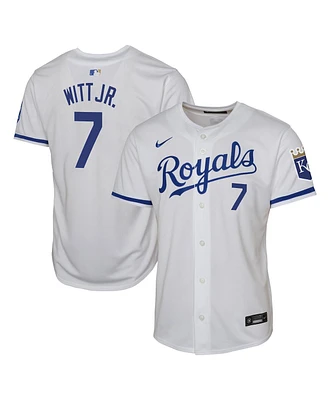 Big Boys Nike Bobby Witt Jr. White Kansas City Royals Home Limited Player Jersey