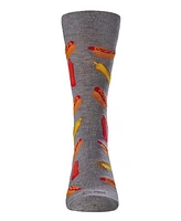 MeMoi Men's Tasty Hot Dogs Novelty Crew Socks