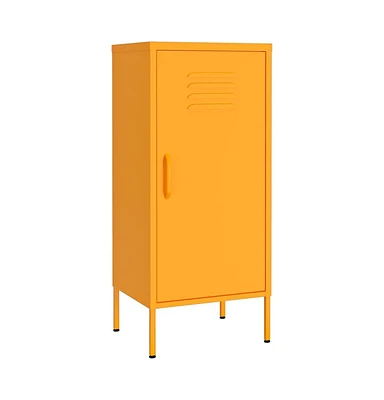 Storage Cabinet Mustard Yellow 16.7"x13.8"x40" Steel