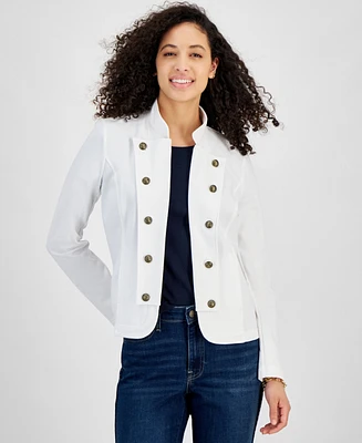 Tommy Hilfiger Women's Solid Open-Front Band Jacket