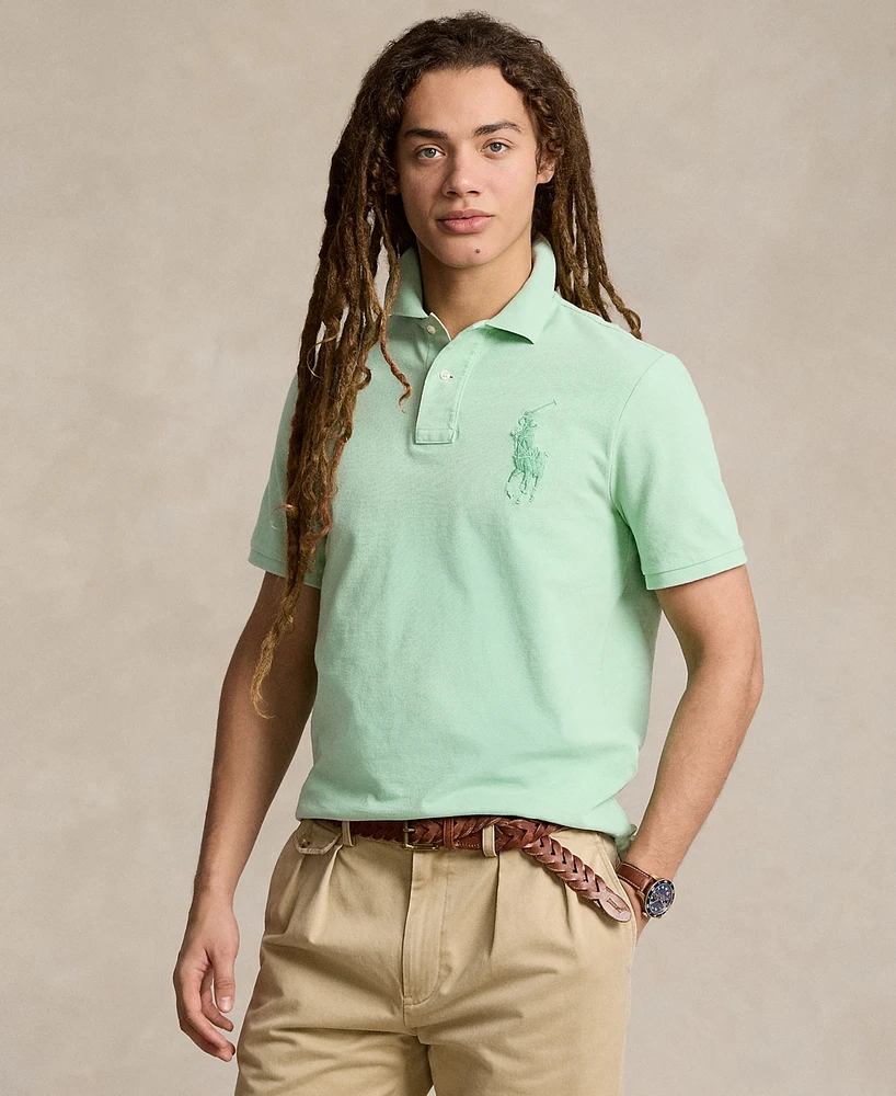 Polo Ralph Lauren Men's Custom Slim Fit Big Pony Mesh Polo Shirt