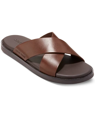 Cole Haan Men's Nantucket Cross Strap Slip-On Slide Sandals