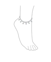 Bollywood Multi Jingle Bells Pattilu India Dangle Charms Anklet Ankle Bracelet For Women.925 Sterling Silver