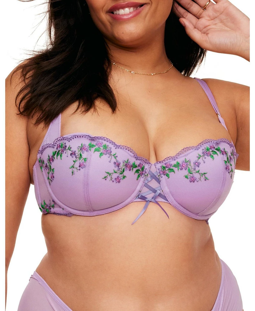 Sophy Women's Plus-Size Push Up Balconette Bra