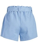 Grayson Threads Kids, The Label Big Girls Tie-Belt Cotton Twill Shorts