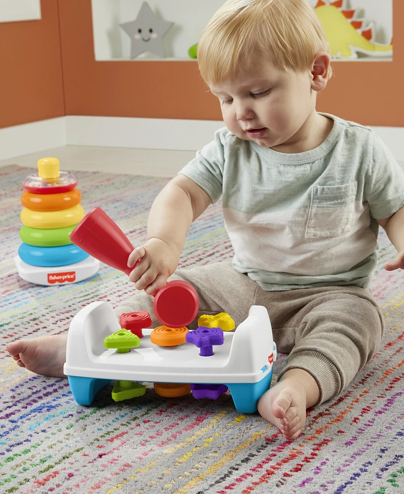 Fisher Price Classic Playtime Collection Gift Set of 3 Baby and Toddler Developmental Toys - Macy's Exclusive - Multi