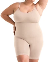 Shapermint Essentials Women's Scoop Neck Mid-Thigh Bodysuit 95002