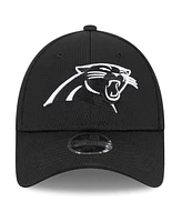 Youth Boys and Girls New Era Black Carolina Panthers Main B-Dub 9FORTY Adjustable Hat