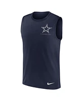 Men's Nike Navy Dallas Cowboys Muscle Tank Top