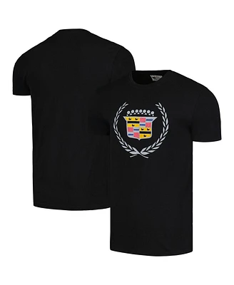 Men's American Needle Black Distressed Cadillac Brass Tacks T-Shirt