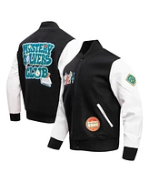 Men's Freeze Max Black Scooby-Doo Mystery Solvers Club Full-Zip Varsity Jacket